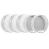 5Pcs C Mount Lens Rear Cap Portable Metal Protective Cover Camera Accessory Parts Silver