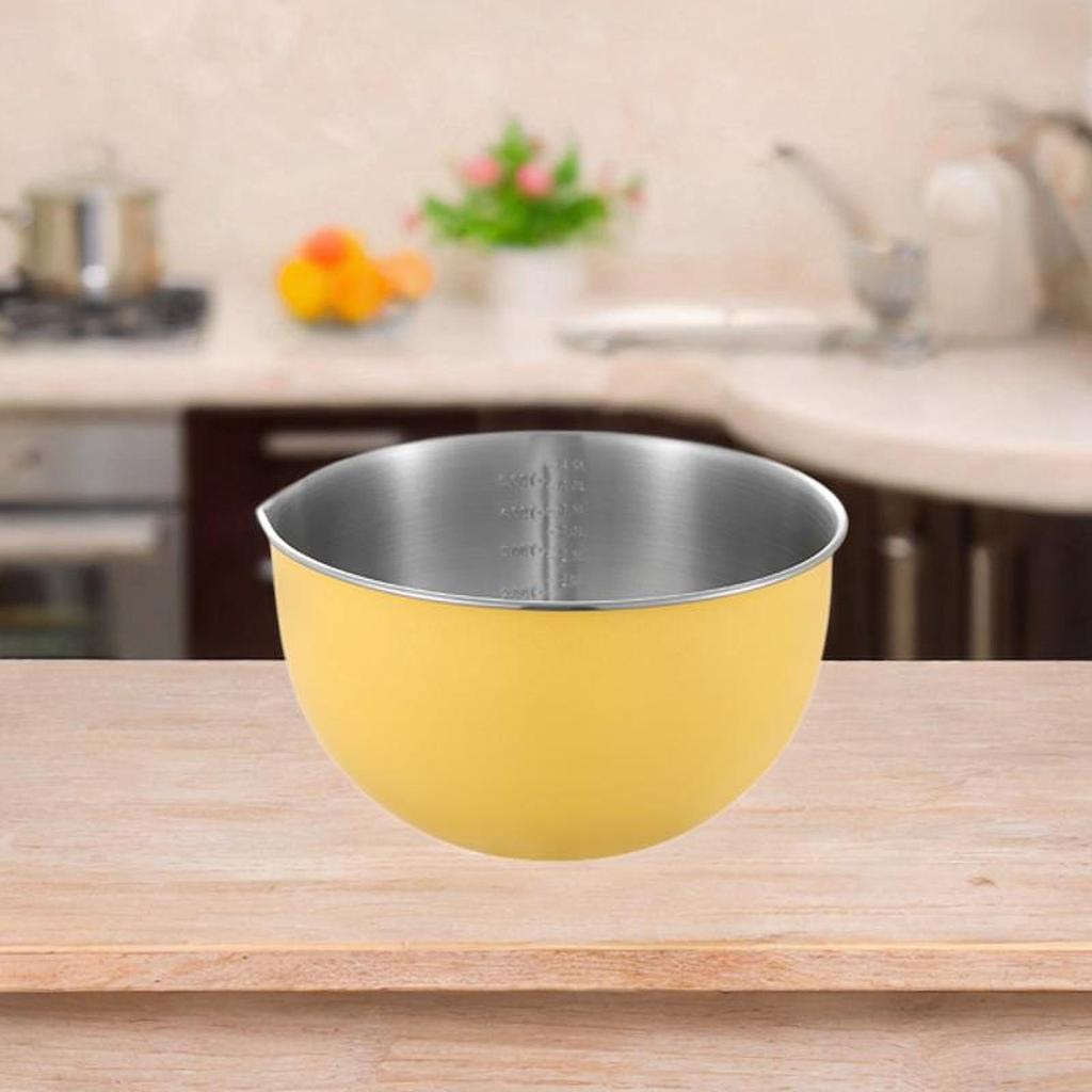Stainless Steel Mixing Bowl Serving Bowl Bakeware Washing Bowl for Pantry Baking