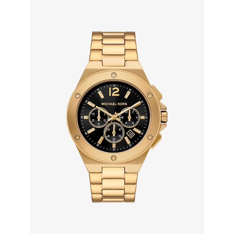 Большие часы Michael Kors Lennox с золотистым покрытием MKO1236 золотой