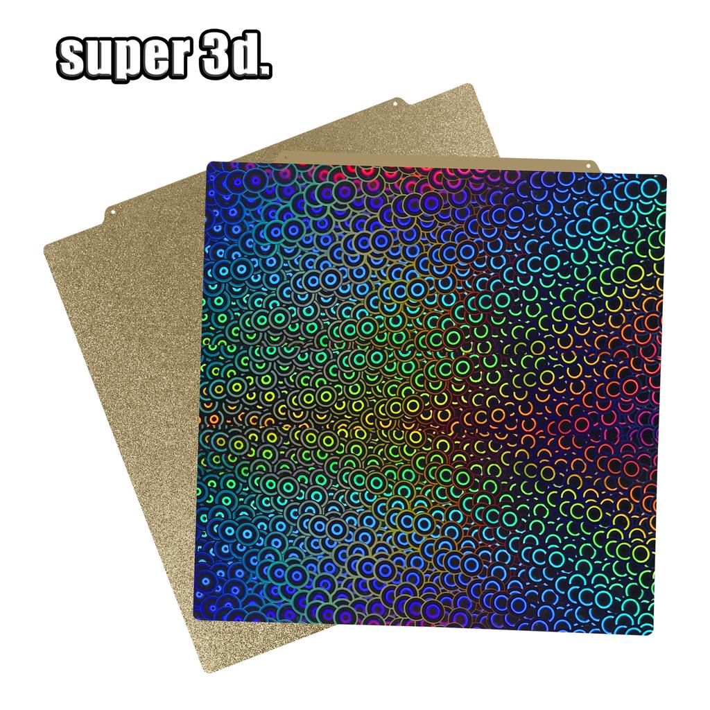 Voron 2.4 pei pet sheet 350*350mm Double Side Texture Smooth Magnetic Bed Build Plate Spring Steel Sheet PEI Powder Coated Plate