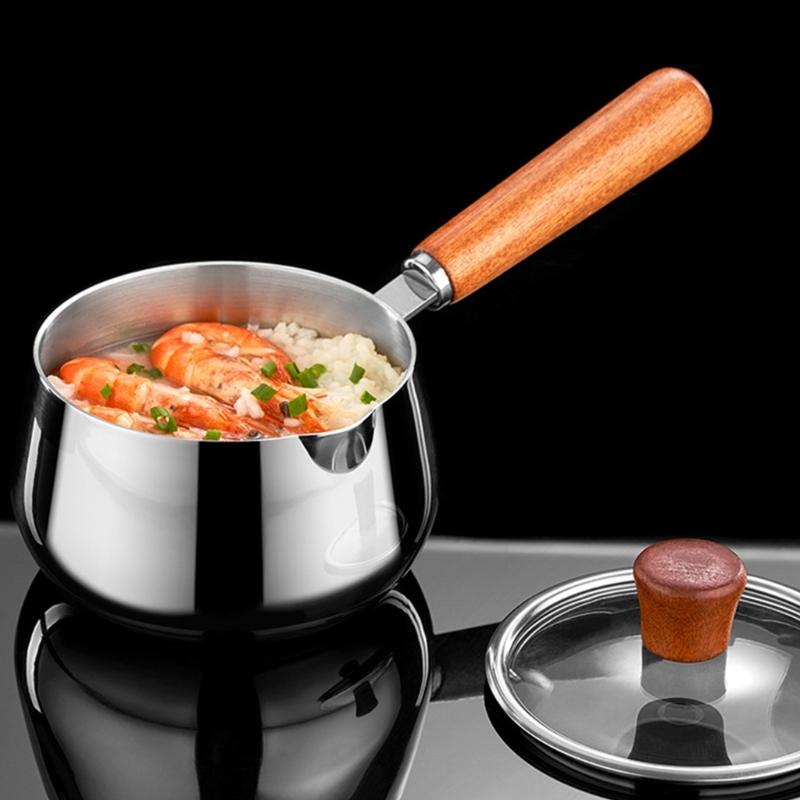 316Stainless Steel Small Pots Multipurpose Cooking Pots Saucepan with Lid Soup Pots Suitable for Cooking Soup Making