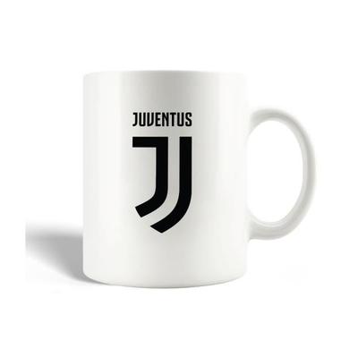 Taza - Juventus - Logo Negro - Cerámica - 30cl - Apta para lavavajillas
