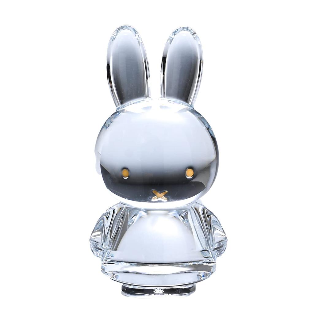 Baccarat 2022 Miffy Bunny Crystal Sculpture In Clear and 20k Gold, Rabbit (Zodiac Sign of the Rabbit), Item Number 2815127 [Parallel Import]