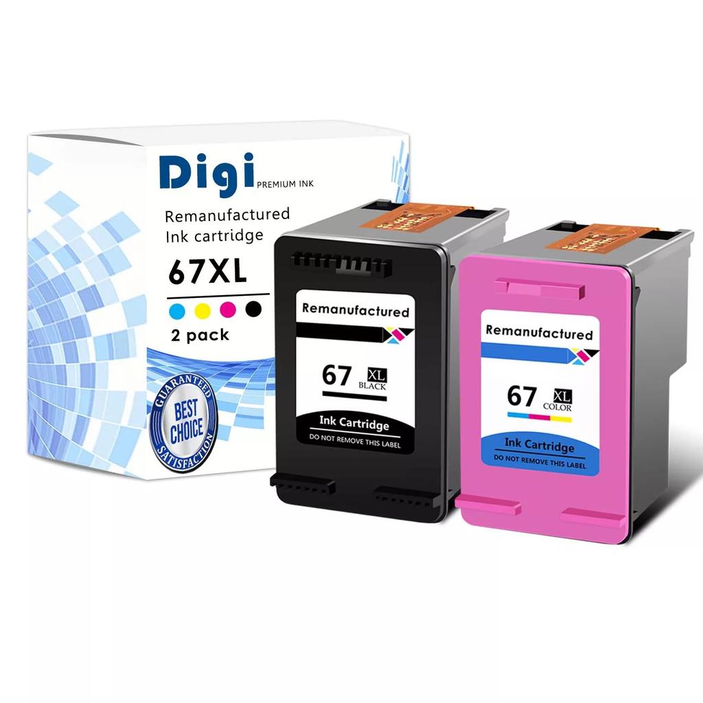 Compatible HP 67XL 67 XL Ink Cartridge for DeskJet 2752 2755 Plus 4100 4122 4123 Printer