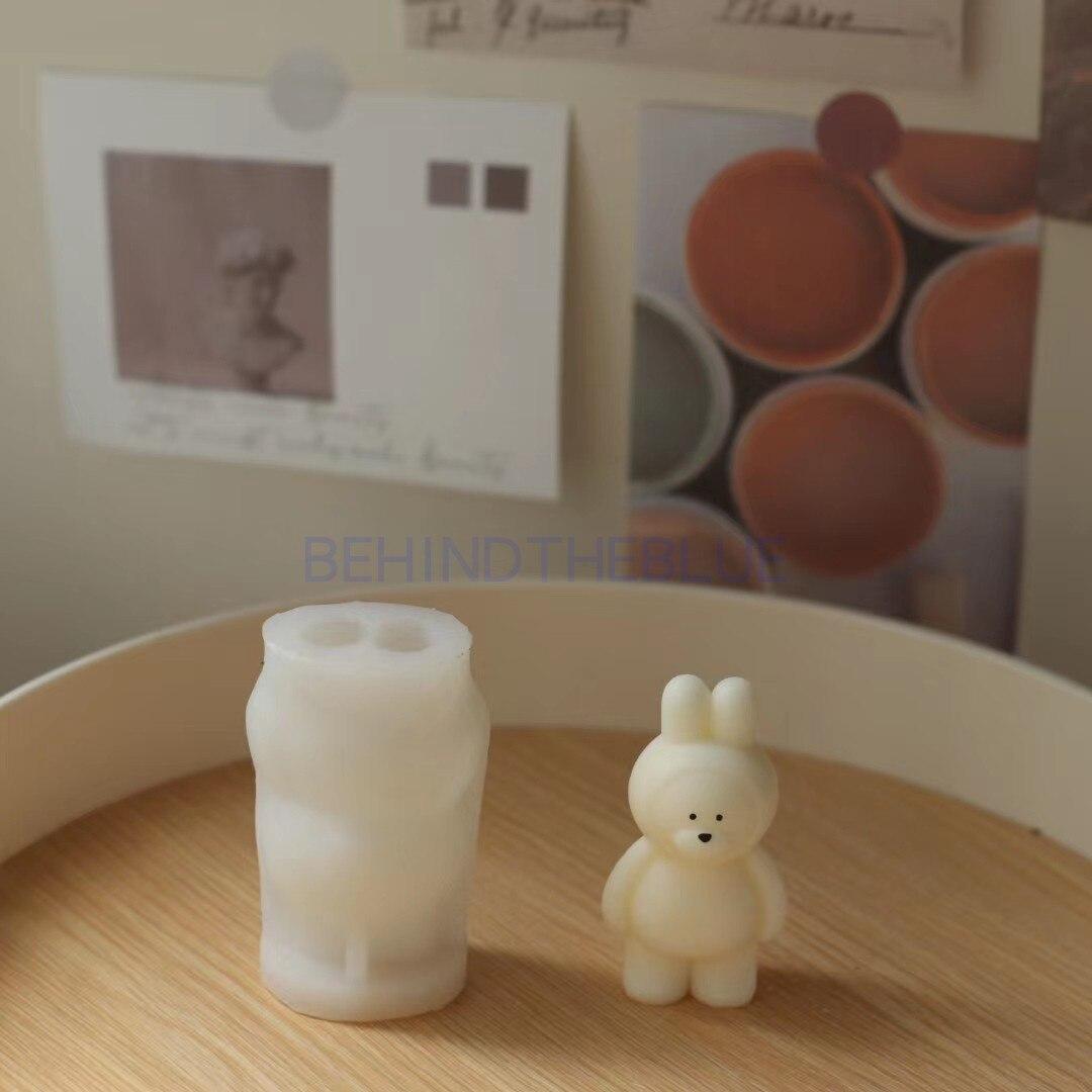 

Симпатичные формы для свечей с ароматом кролика и медведя, гипсовая выпечка, мыло ручной работы, силиконовая форма, сделай сам, материал ручной работы, формы для свечей