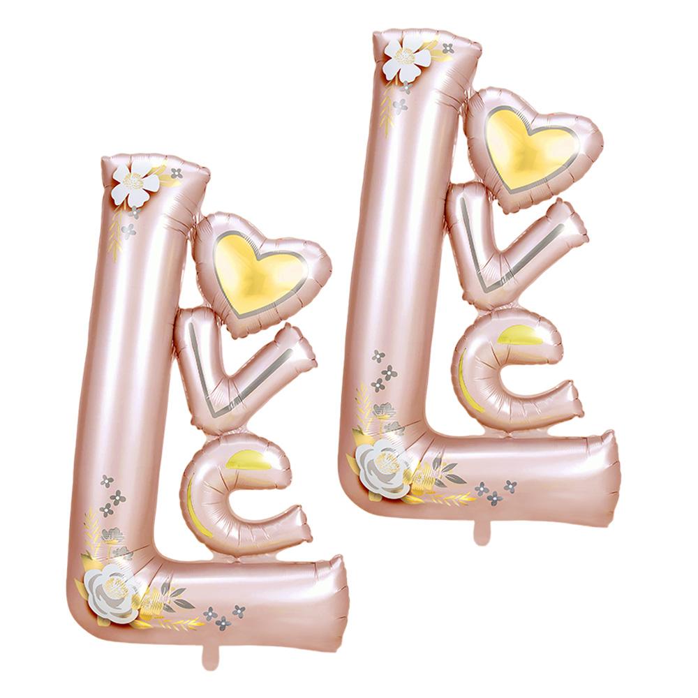 Eternal Love Rose Gold, Aluminum Foil Balloons, Suitable for Birthdays, Confession of Love, Engagement, Weddings, Anniversaries, Other