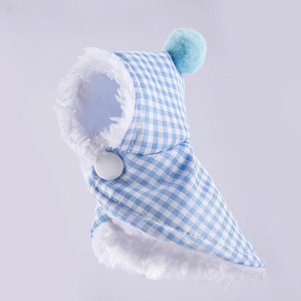 Thickened Warm Pet Parrot Cape Winter Plush Cape Hat Kit Trendy Birds Coat  Pet Accessories