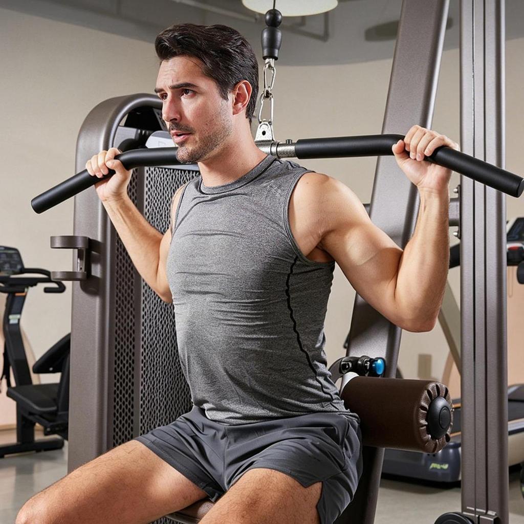 And Versatile Steel Bar for Cable Rowing Machine, Accessory Strength Training Equipment.