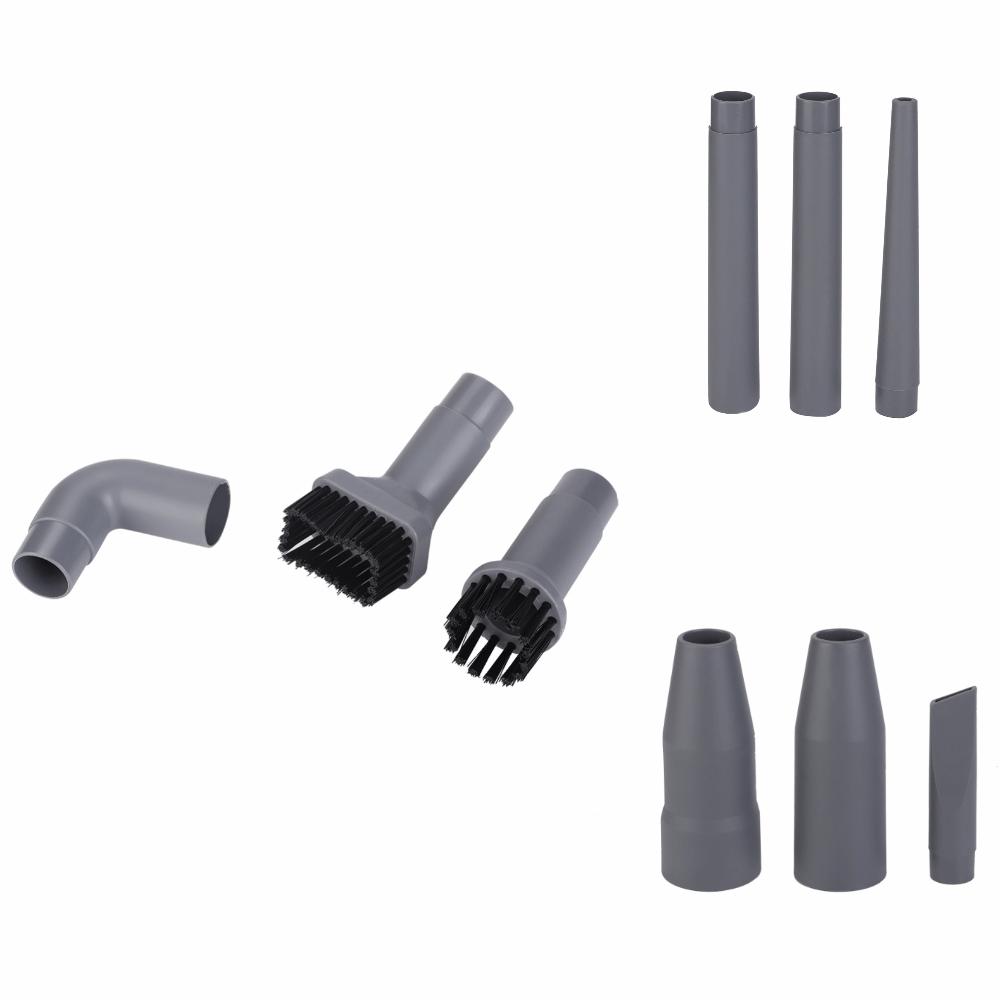 9PCS Grey Vacuum Cleaner Accessories Plastic Vacuum Attachments Brushes Kit Cleaning Tool