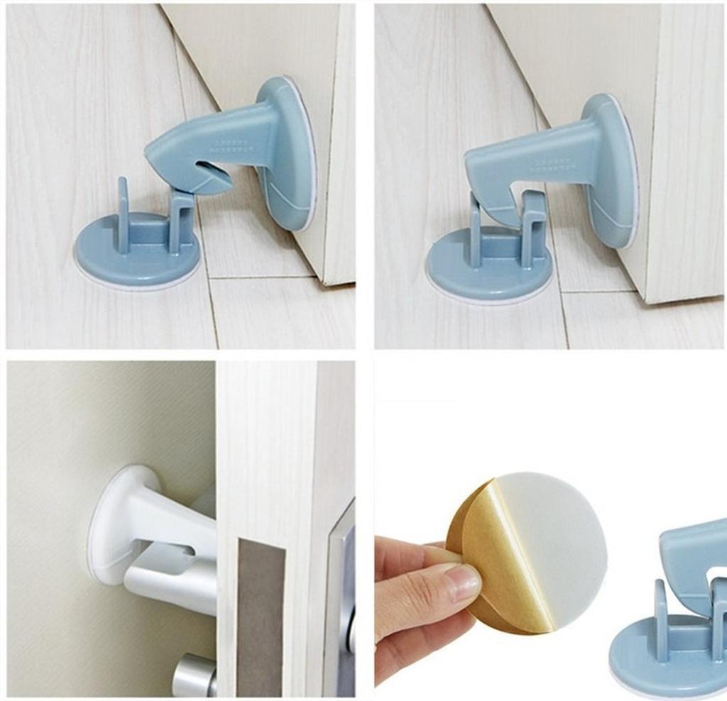 Self-adhesive Silicone Anti-Collision Crash Doorknob House Door Stopper Wall Protectors Pad Door Handle Lock Silencer Protective