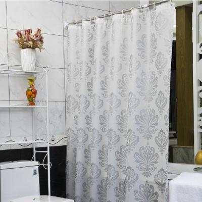 PEVA MOSAIC BATHROOM BATH SHOWER CURTAIN WATERPROOF INCLUDE 12 HOOKS 180X180CM