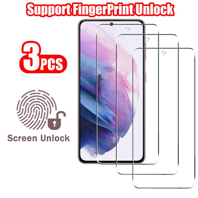 3 buc. ID-ul de amprentă Deblocați Protector de ecran HD transparent, sticlă securizată pentru Samsung Galaxy S24 / S24+ / S24 Ultra S23 S23+ FE S22 5G S22+ S21 Plus S24Plus
