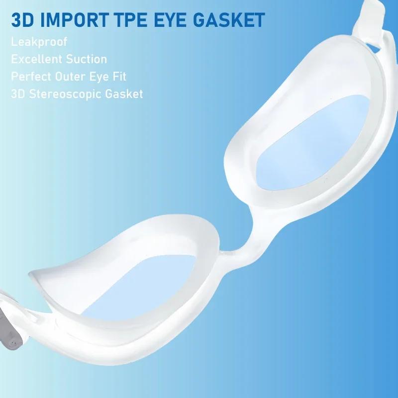 Professional Swim Goggles Anti Fog Leak Proof Large Frame Soft and Comfortable Specially Designed for Teenagers' Pool Use