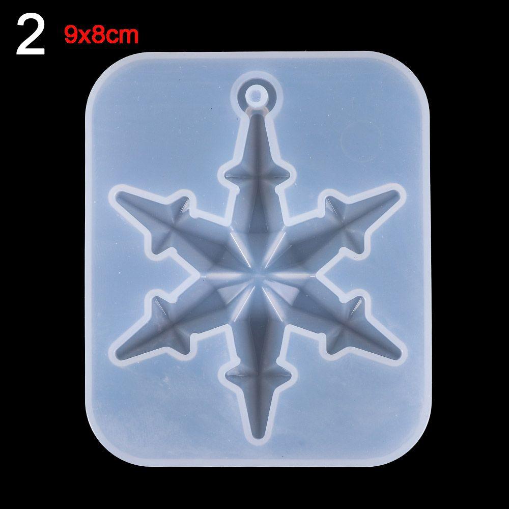 Jewelry Hanging Crafts Christmas Gift Epoxy Resin Mold Silicone Pendant Snowflake Resin Molds