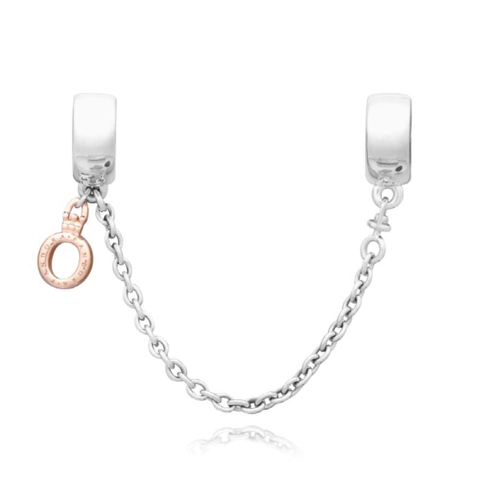 Pandora 788313 Crown Crown O Dangle Safety Chain Clip Charm