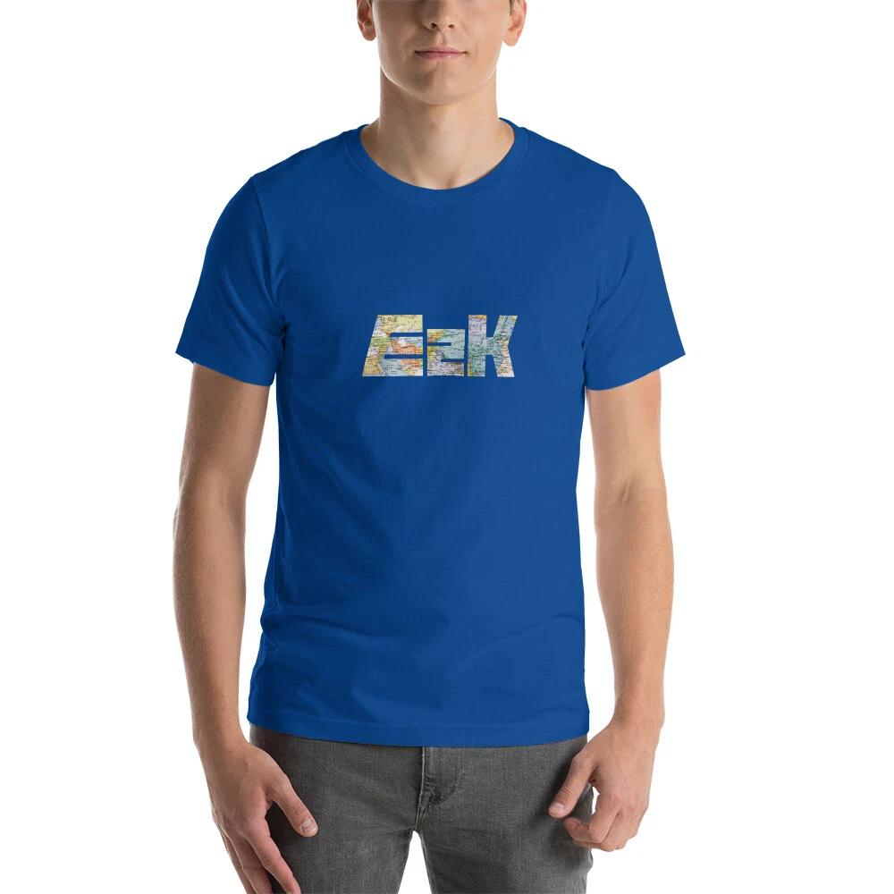 E2K Map logo Unisex T-Shirt freedom peace love justice los angeles california 2XL