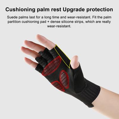 1Pair Summer Breathable Half Finger Cycling Gloves Bike Gloves Fitness Breathable Anti-Slip Mountaineering Gloves