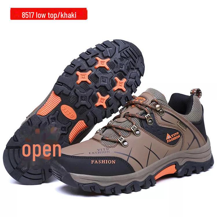 Męskie wysokie buty do biegania i wędrówek na świeżym powietrzu - jesienno-zimowe, ciepłe, aksamitne, modne trampki