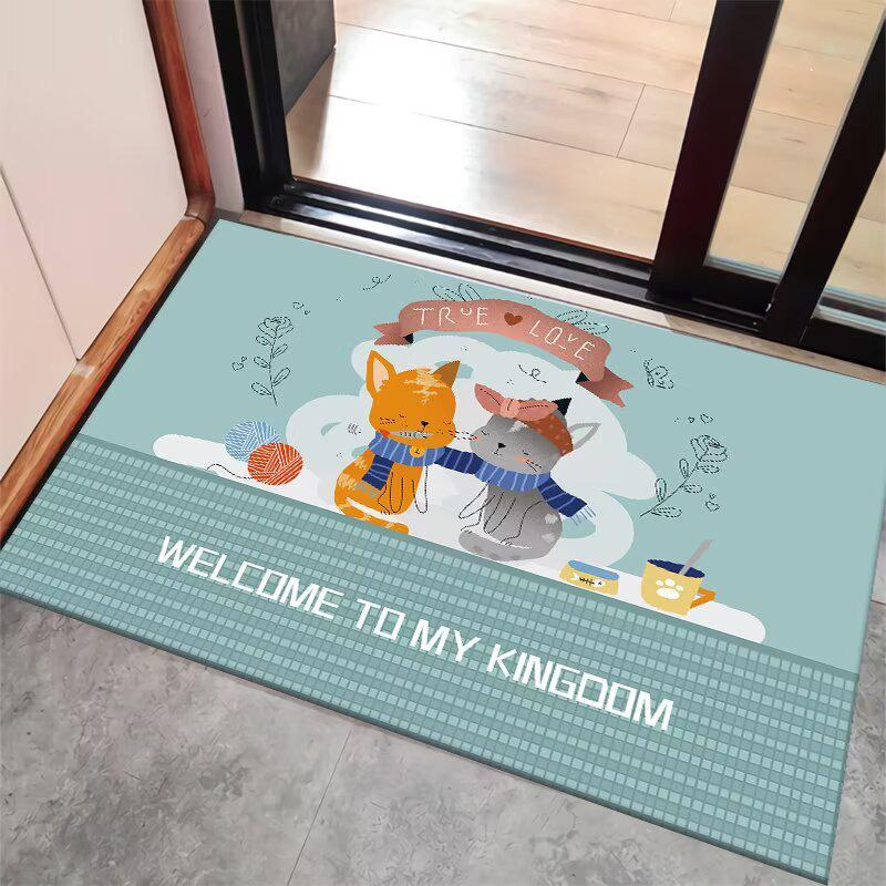 Cartoon Anti-Slip Entrance Mat for Bedroom, Bathroom, and Toilet