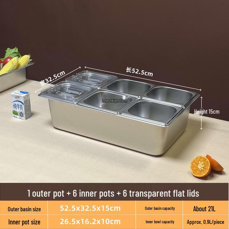 Zhebu Stainless Steel Food Display Basin