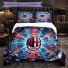 Modello AC Milan 3?Set di biancheria da letto morbido in microfibra con federe per camera da letto