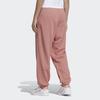 Adidas Originals Lace-Up Casual Tapered Side Stripe Vintage Long Pants Knitted Sports Pants Women Bottoms Smoke-Pink GM6700