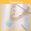 Shell Pendant Necklace For Women With Geometric Design Handmade Beach Style Summer