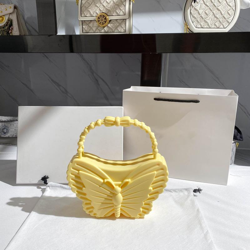 

Новые бабочки женские ПВХ модные желейные сладкие сумки для пикника на открытом воздухе повседневные модные трендовые женские сумки