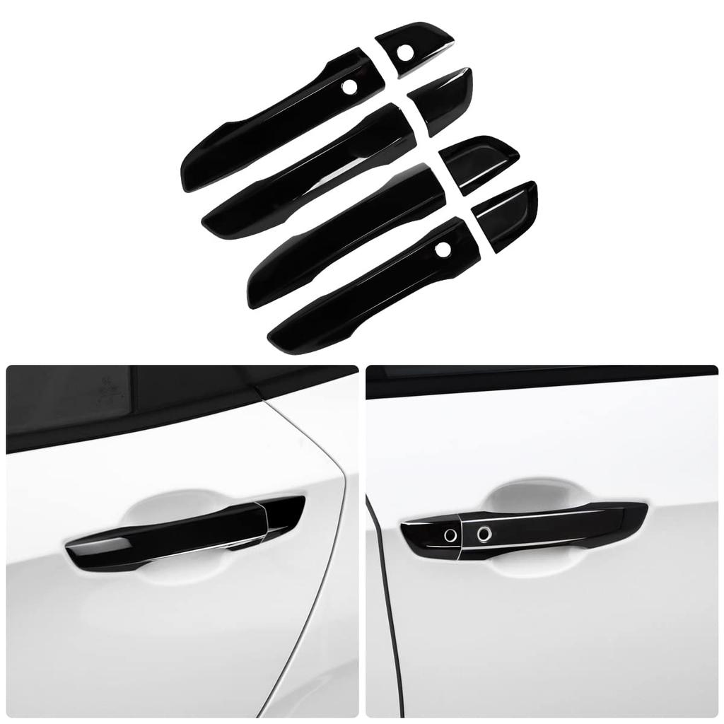 Marchfa Door Knob Covers for Honda Civic FC1 FK7 FK8 (2016-2020) - Exterior Decorations, Black, Right-Hand Drive