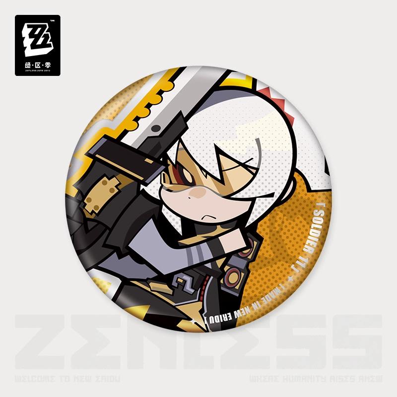 

Sunsyea Zenless Zone Zero Official Merch miHoYo Original LD Series Acrylic Keychain Badge Obol Squad Soldier 11