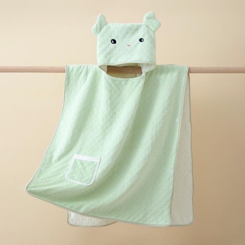 Cartoon Kids Bathrobe Boys Girls Pajamas Toddler Clothing Children Soft Bath Robe Nightgown Coral Fleece Hooded Towel