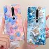 For Nokia 6 2018 Clear Case Cover Aesthetic Luxury Cute Cat Fashion Butterfly Funny Painted Phone Casing