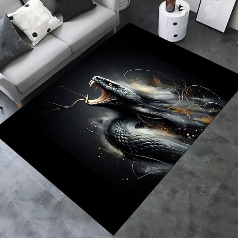 Snake Office Carpet Chair Mat: Large Size, Non Slip Desk Pad for Home Decor, Sofa Rug, Office Use, Gift Suitable for Bedroom, Living Room, Any Room