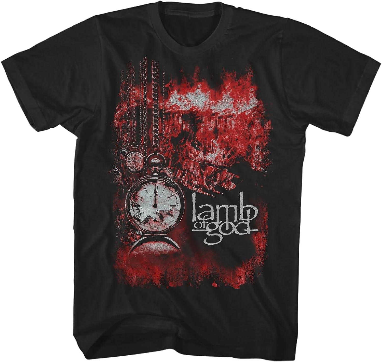Lamb of God Men s Self Titled Album Cover T-Shirt Black _ Officially Licensed Merchandise S чёрный