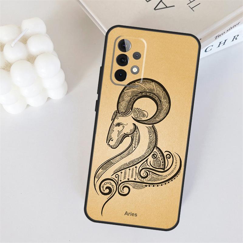 Zodiac Sign For Samsung Galaxy A56 A36 A26 A16 A05 A06 A22 A32 A52 A54 A34 A14 A55 A15 A53 A33 A35 Case