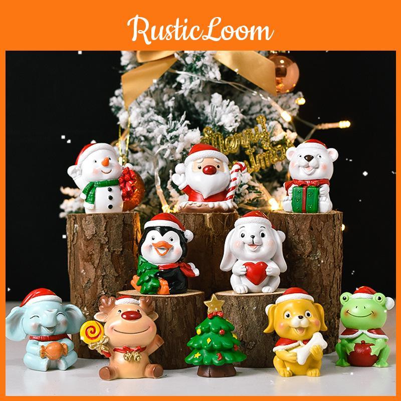 Christmas Action Mini Figure Cartoon Model Toy Decoration Doll Children Gift