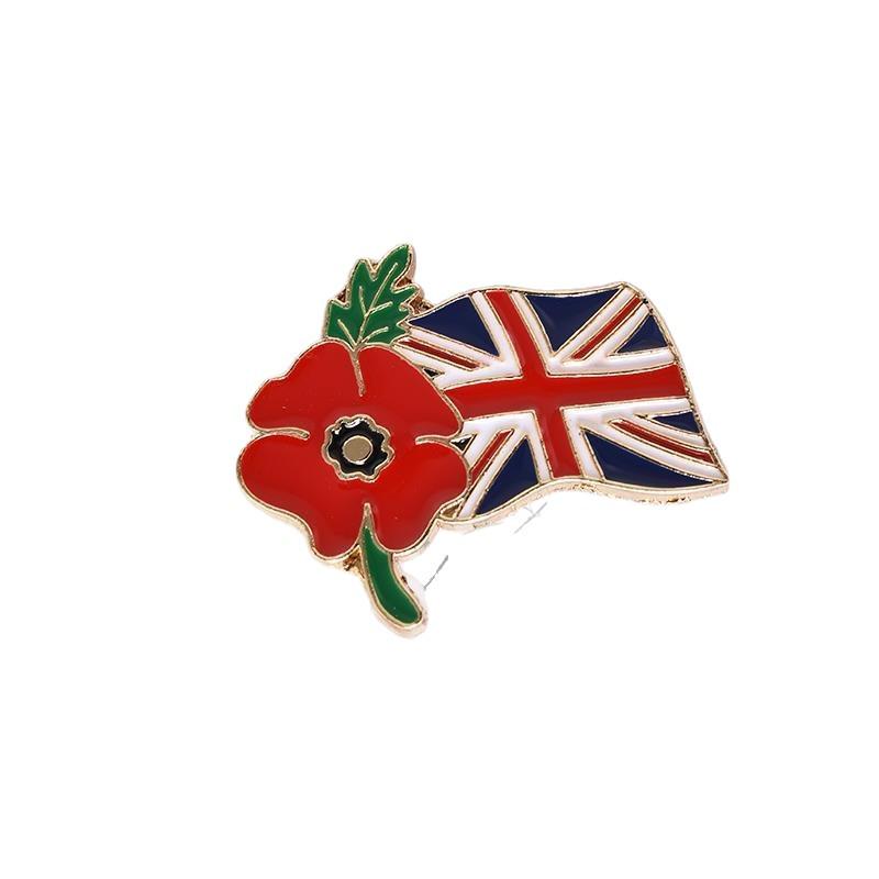 

Брошь «Мак 2025»: Европейско-американский памятный модный эмалевый значок золотой