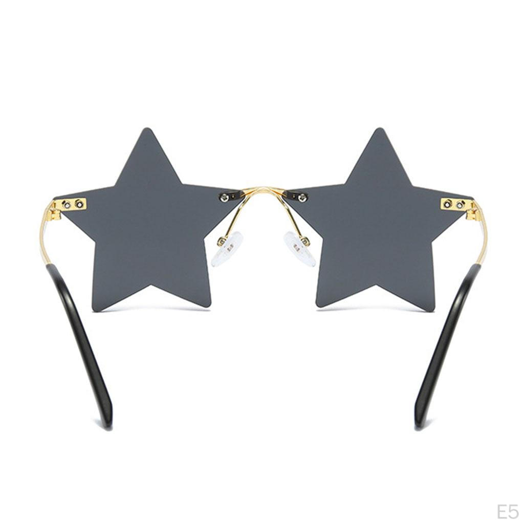 For Men Women Irregular Personality Shopping Traveling Unique Shades Eye Glasses Frameless Colorful