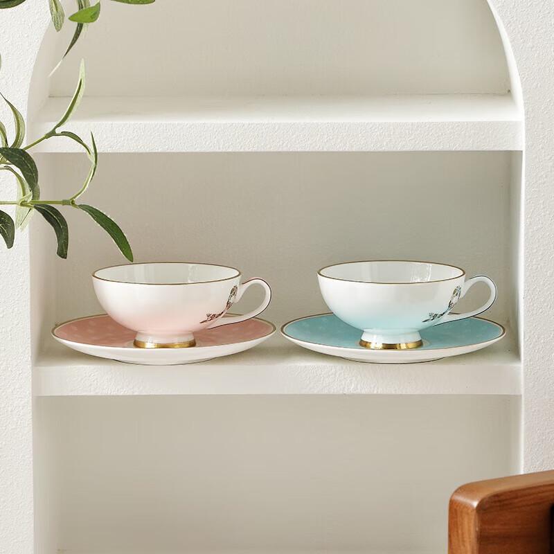 WOOCH Bowknot Luxury Ceramic Cup and Saucer Gift Set