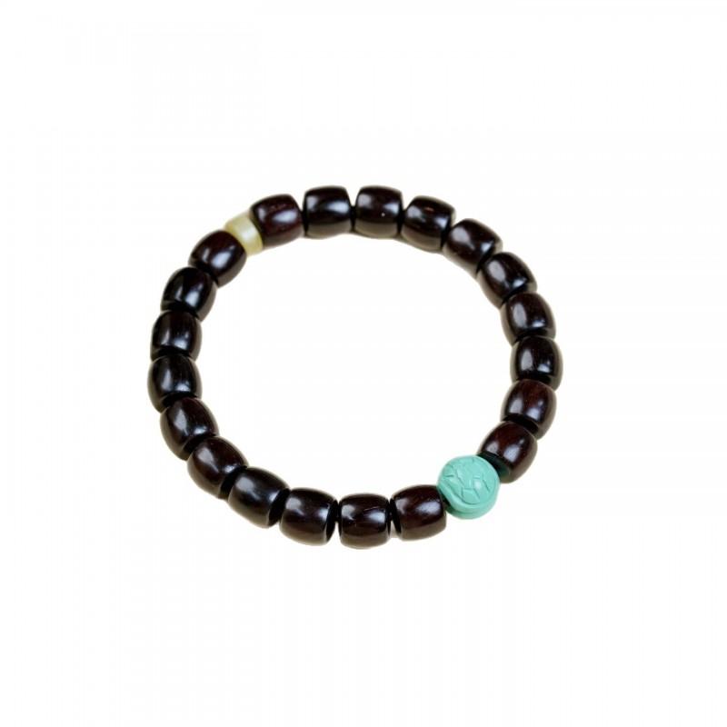 DIY Indian Rosewood Straight Cut Bracelet New Chinese Style Unisex Jewelry Daily Wear