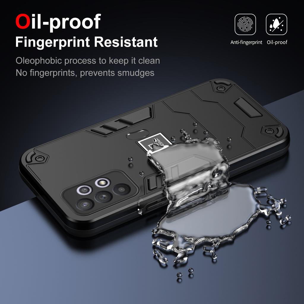 2 In 1 Armor Shockproof Phone Case For Samsung A23 A33 A32 A22 A13 A12 4G 5G Soft TPU Frame Hard Plastic Protective Back Cover