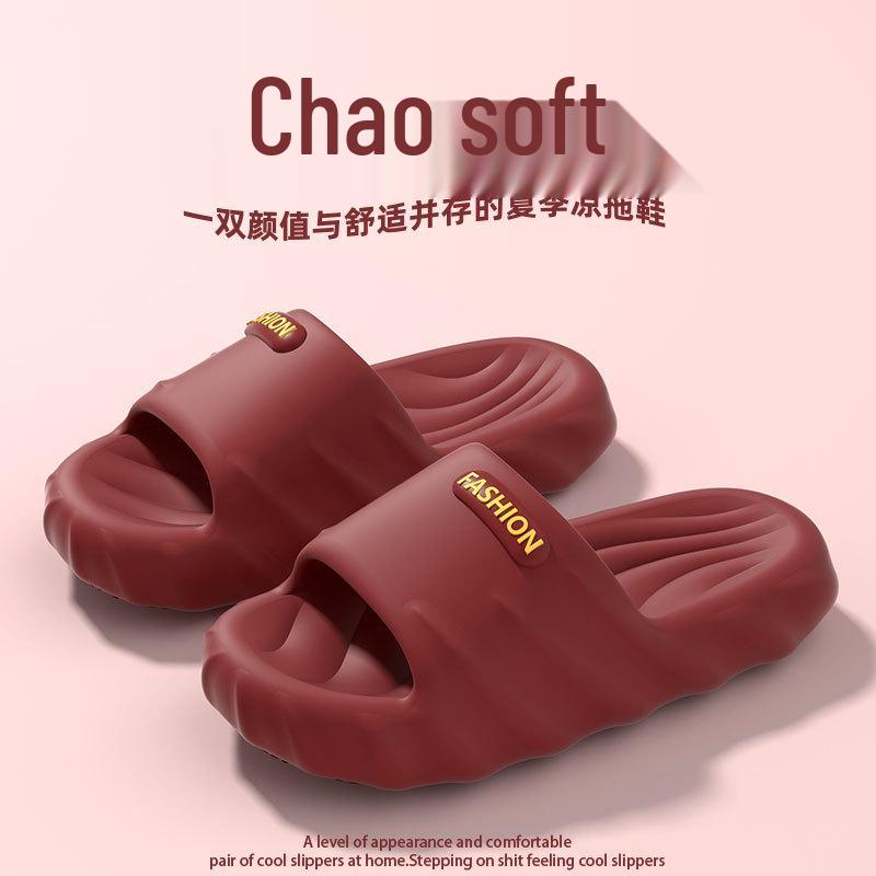 

Нескользящие тапочки без запаха: Унисекс Лето 2025 Для помещений/улицы Прохладный комфорт 38-39 (Recommended 37-38) красный