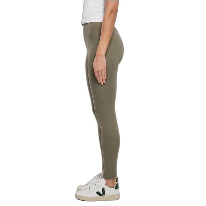 Legging taille haute en jersey femme Urban Classics - olive - XS