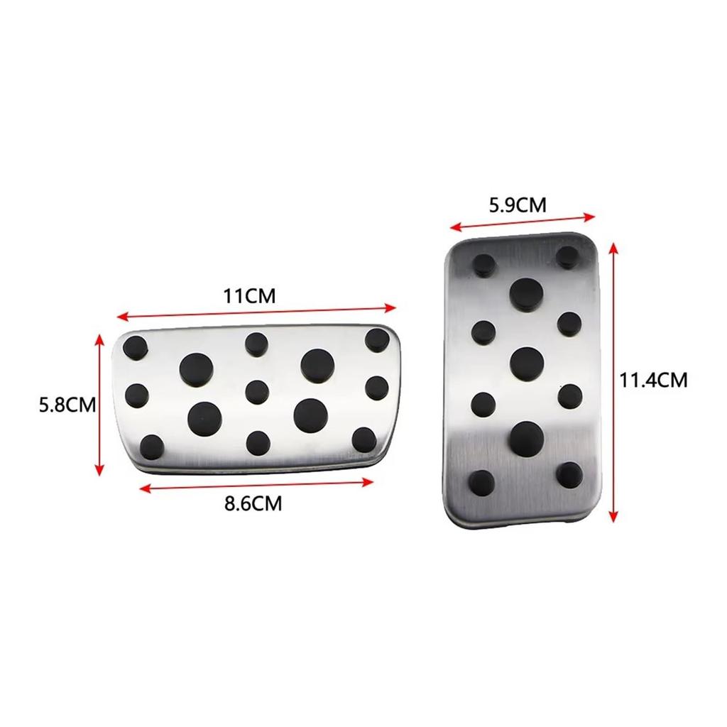 Pedal Cover Stainless Steel Auto Pedal Cover for Subaru Forester Impreza XV 2006 2007