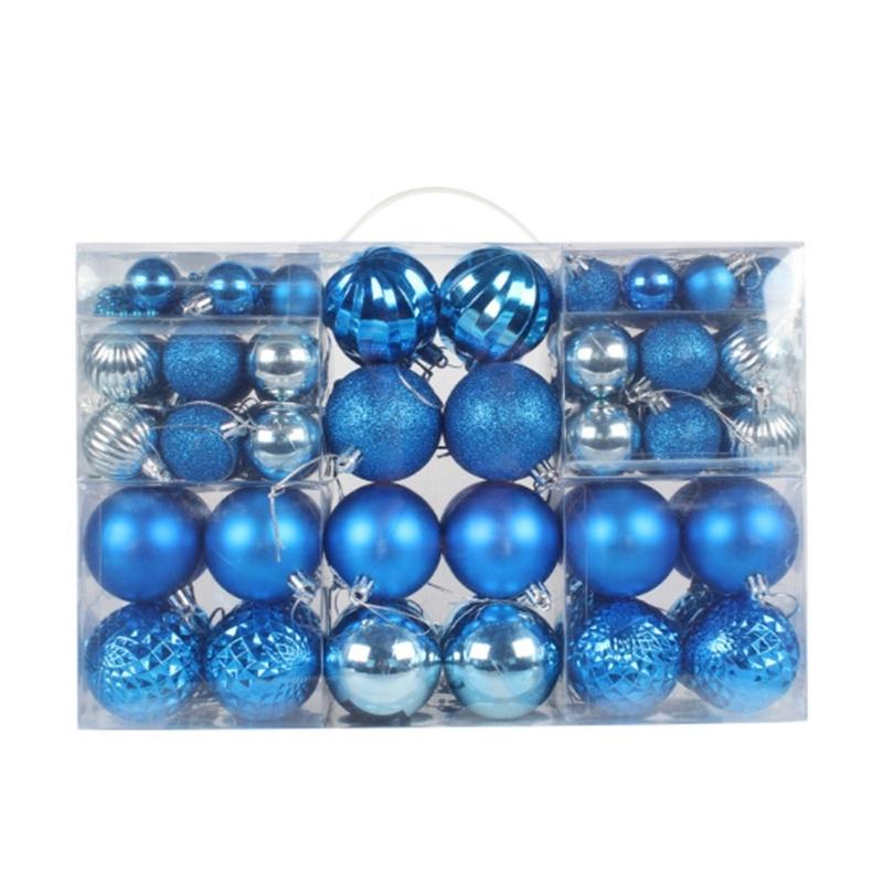 Colorful Christmas Ball Ornament 100pcs/box Christmas Holiday Festival Home