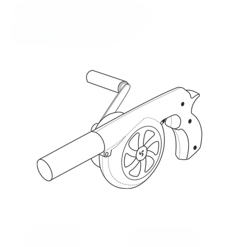 Hand Blower Household Hand Portable Barbecue Blower Small Hair Dryer Outdoor Barbecue Accessories Tools