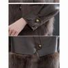 Women's Winter Patchwork Short-Length Causal PU Leather Jacket