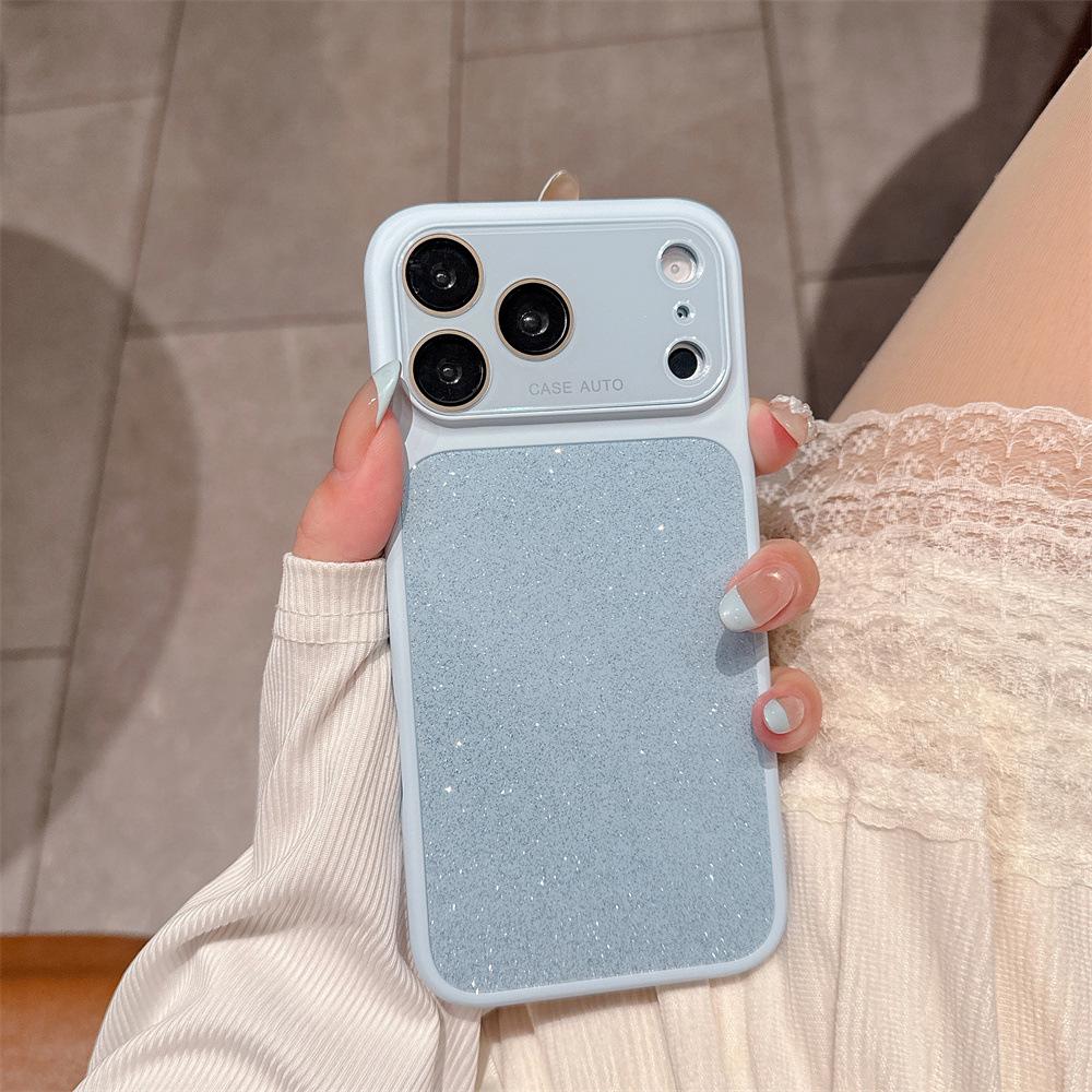 Glitter Phone Case for iPhone 17 Pro with Full Coverage Lens Film for Apple 16 Pro Max and 15