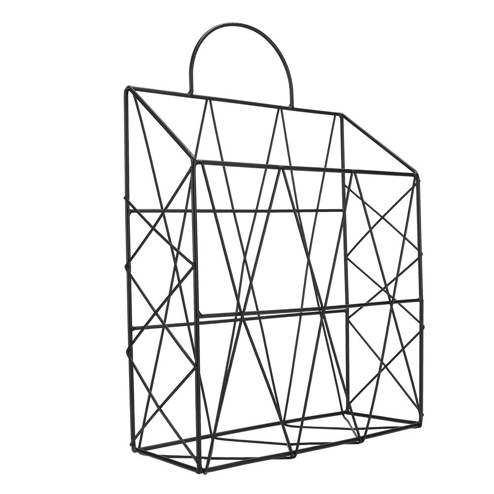 Household Bathroom Hollow Wall Mounted Iron Storage Basket Hanging Holder Organizer