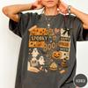 Halloween Collage Shirt, Retro Halloween Tshirt, Vintage Oversized Halloween Aesthetic Tee, Women's Halloween Graphic Tee